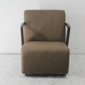 Solid Wood with Fabric Soft Sofa Salon Chair